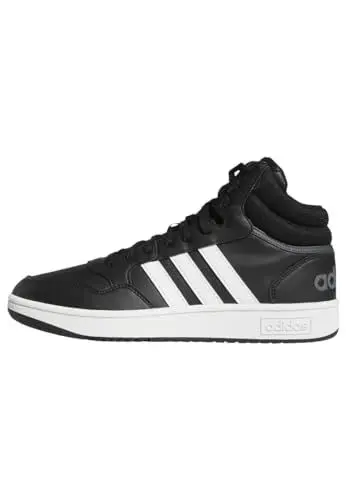 Produktbild: adidas Herren Hoops 3.0 Mid Lifestyle Basketball Classic Vintage Shoes Schuhe, Core Black/Cloud White/Grey Six, 41 1/3 EU