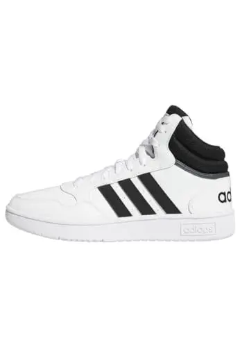 Produktbild: adidas Herren Hoops 3.0 Mid Lifestyle Basketball Classic Vintage Shoes Schuhe, Core Black/Core Black/Cloud White, 41 1/3 EU
