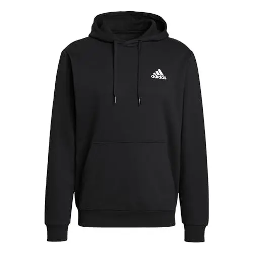 Produktbild: adidas Herren Essentials Fleece Hoodie, Black / White, S