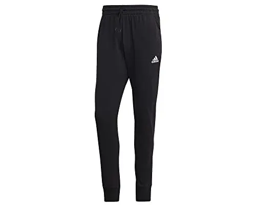 Produktbild: adidas Herren Essentials Single Jersey Tapered Cuff Pants, black, L