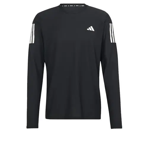 Produktbild: adidas Herren Own The Run Long Sleeve Tee T-Shirt, Black/White, XL
