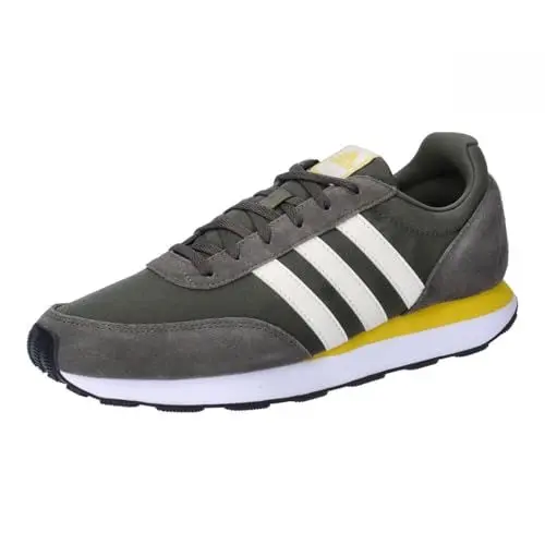 Produktbild: adidas Herren Run 60s 3.0 Leather Shoes Schuhe, SHAOLI/Off White/NGTCAR, 43 1/3 EU