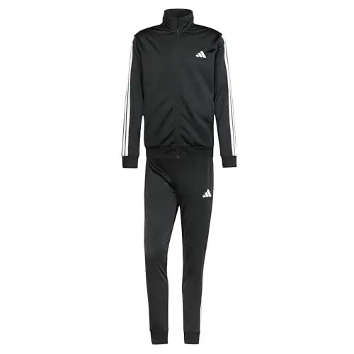 Produktbild: adidas Herren SPORTSWEAR BASIC 3 STRIPES TRICOT TRACKSUIT, Black, M