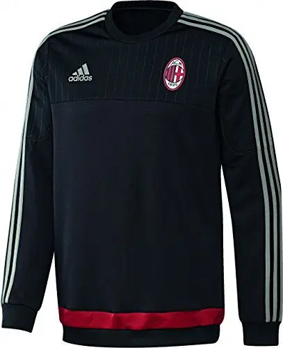 Produktbild: adidas Herren Sweatshirt AC Mailand, Black/Ch Solid Grey/Victory Red S04, S