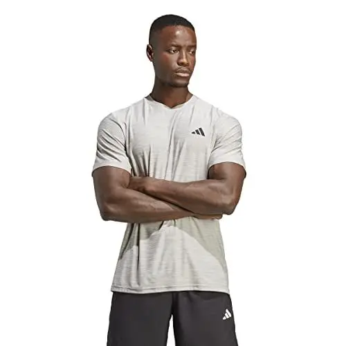 Produktbild: adidas Herren Train Essentials Stretch Training Tee, MGH Solid Grey/White/Black, XXL