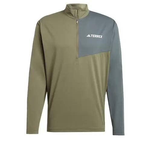 Produktbild: adidas Herren Terrex Multi Climacool Half Zip Long Sleeve, Olive Strata, S