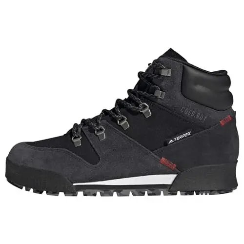 Produktbild: adidas Herren Terrex Snowpitch Cold.RDY Hiking Shoes Wanderschuhe, Core Black/Core Black/Scarlet, 44 2/3 EU
