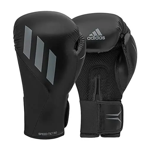 Produktbild: adidas Herren Tilt 150 Boxhandschuhe, Schwarz/Grau, 12 oz EU