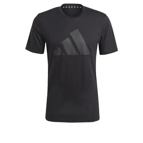 Produktbild: adidas Herren Train Essentials Feelready Logo Training Tee, Black/Black, XL