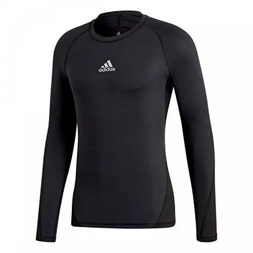 Produktbild: adidas Kinder Alphaskin Longsleeve Funktions Shirt, Black, 128