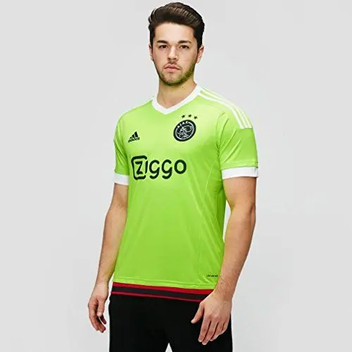 Produktbild: adidas Herren Trikot Ajax Replica Spieler-Auswärts, Solar Green/White/Black, XL
