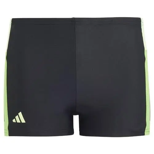 Produktbild: adidas Jungen Colourblock 3-Stripes Swim Boxers Badeanzug, Black/Green Spark/Lucid Lime, 11-12 Years