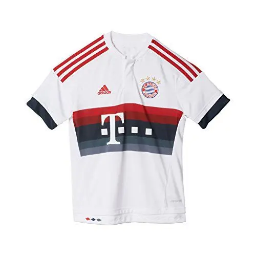 Produktbild: adidas Jungen Heimtrikot FC Bayern München Replica, White/Power Red/Night Navy/Bold Onix, 164