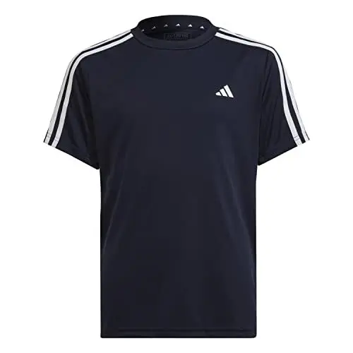 Produktbild: adidas Jungen Train Essentials AEROREADY 3-Stripes Regular-Fit Tee, Legend Ink/White, 7-8 Years