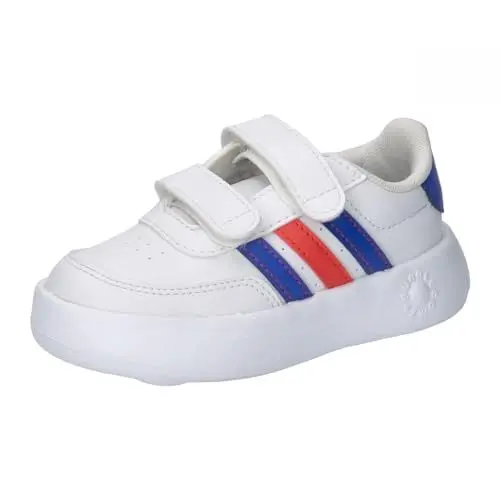 Produktbild: adidas Jungen Unisex Kinder Breaknet 2.0 Shoes Kids Tennisschuhe, Cloud White/Lucid Blue/Bright red, 22 EU