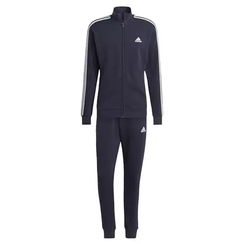 Produktbild: adidas Herren Basic 3-Stripes French Terry Track Suit, Legend Ink, M