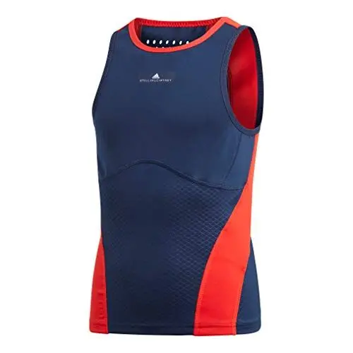 Produktbild: adidas Mädchen, Tank-Top Dunkelblau, Rot, 116 Oberbekleidung