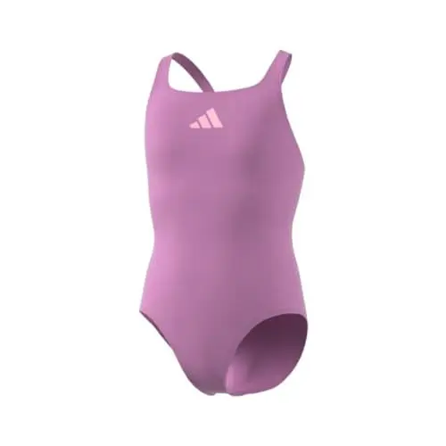 Produktbild: adidas Mädchen Solid Small Logo Swimsuit, preloved Purple/pink Spark, 7-8 Years