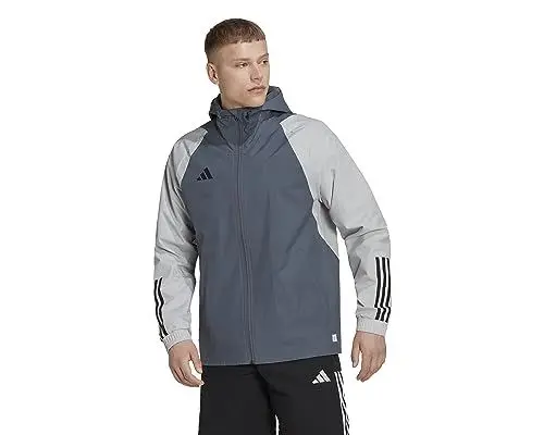 Produktbild: adidas Mens Jacket Tiro 23 Competition All-Weather Jacket, Team Onix/Team Light Grey, HU1320, L