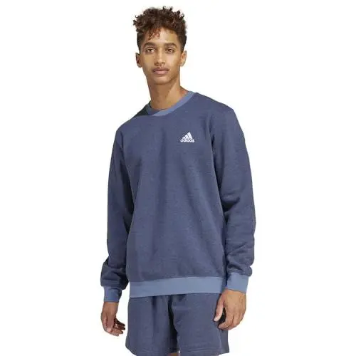 Produktbild: adidas Herren Seasonal Essentials Mélange Sweater Sweatshirt, Legend Ink Mel, L