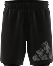 Produktbild: adidas Men's Workout Logo Knit Shorts Freizeit, Black/White, M 9 inch