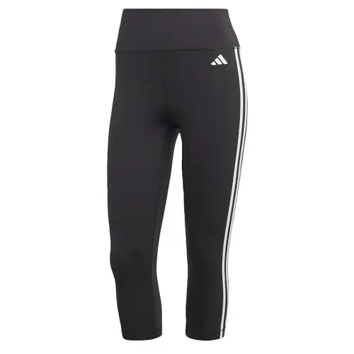 Produktbild: adidas Damen Train Essentials 3-Stripes High-Waisted 3/4 Leggings, Black, XL