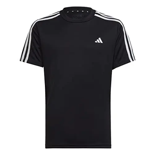Produktbild: adidas Jungen Train Essentials AEROREADY 3-Stripes Regular-Fit Tee, Black/White, 13-14 Years