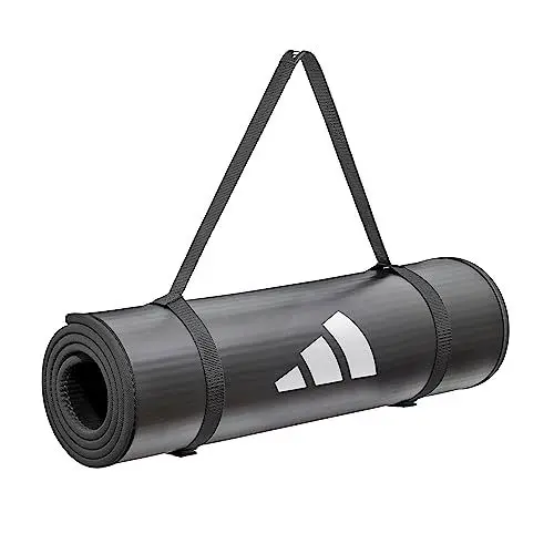 Produktbild: adidas Unisex-Adult Trainingsmatte-10mm-Schwarz, Schwarz