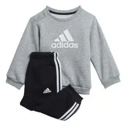 Produktbild: Adidas H28835 I BOS LOGO JOG Baby set unisex-baby Top:medium grey heather/white Bottom:BLACK/WHITE 1218