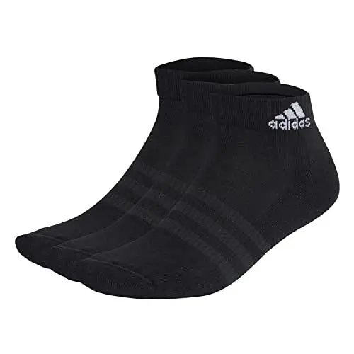Produktbild: adidas Unisex Cushioned Sportswear Ankle Socks 3 Pairs, Black / White, 6.5-8