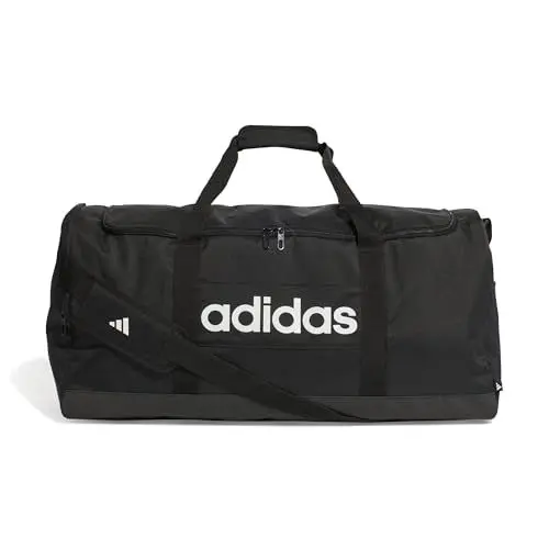 Produktbild: adidas Unisex Essentials Linear Duffel Bag, Black/Black/White, L