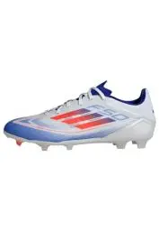 Produktbild: adidas Unisex F50 League Football Boots Firm Ground Fußballschuhe, Cloud White/Solar Red/Lucid Blue, 46 EU