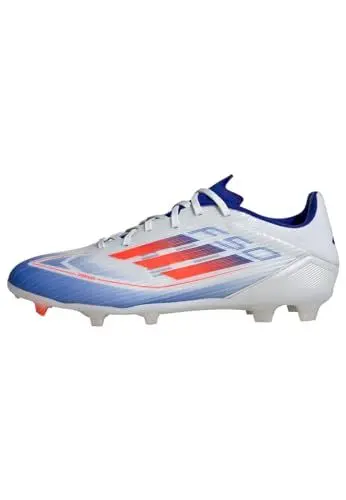 Produktbild: adidas Unisex F50 League Football Boots Firm Ground Fußballschuhe, Cloud White/Solar Red/Lucid Blue, 39 1/3 EU