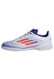 Produktbild: adidas Unisex F50 League Football Boots Indoor Fußballschuhe, Cloud White/Solar Red/Lucid Blue, 33 EU