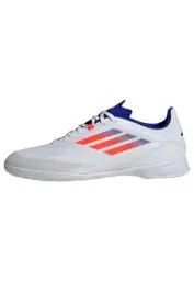 Produktbild: adidas Unisex F50 League Football Boots Indoor Fußballschuhe, Cloud White/Solar Red/Lucid Blue, 46 EU