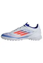 Produktbild: adidas Unisex F50 League Football Boots Turf Fußballschuhe, Cloud White/Solar Red/Lucid Blue, 40 2/3 EU