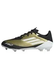 Produktbild: adidas Unisex F50 League Messi Football Boots Firm Ground Fußballschuhe, Gold Metallic/Cloud White/Core Black, 38 EU