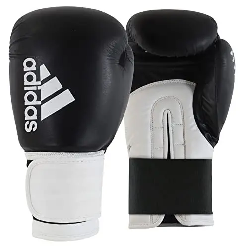 Produktbild: adidas Unisex Hybrid 100 - Schwarz/ Weiß 12 Oz·· Adih100 Boxhandschuhe, Schwarz/ Weiß, oz EU