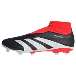 Produktbild: adidas Unisex Predator League Laceless Firm Ground Football Boots Fußballschuhe, Core Black/Cloud White/Solar Red