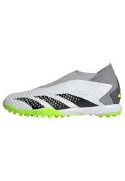 Produktbild: adidas Unisex Predator Accuracy.3 Laceless Turf Boots Fußballschuhe, FTWR White/core Black/Lucid Lemon, 46 EU