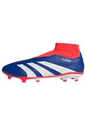 Produktbild: adidas Unisex Predator League Laceless Football Boots Firm Ground Fußballschuhe, Lucid Blue/Cloud White/Solar Red, 43 1/3 EU