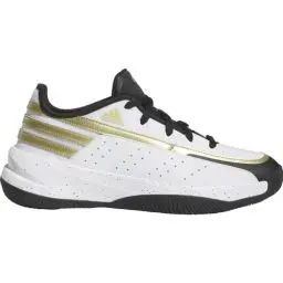 Produktbild: adidas Unisex Pumps vorne Basketball-Schuhe, Cloud White Core Black Gold Met, 44 EU