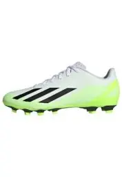 Produktbild: adidas Unisex X Crazyfast.4 Flexible Ground Boots Fußballschuhe, Cloud White/Core Black/Lucid Lemon, 44 2/3 EU
