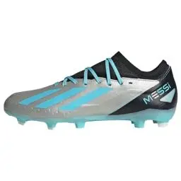 Produktbild: adidas Unisex X Crazyfast Messi.3 Firm Ground Boots Fußballschuhe, Silver Metallic/Blue/Core Black, 46 EU