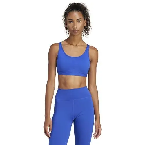 Produktbild: adidas Women's All Me Essentials Medium-Support Bra Sport-BH, semi Lucid Blue, S C-D