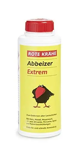 Produktbild: ADLER Abbeizer Rote Krähe extrem - 750ml - Hochwirksamer Lack Entferner für Holz, Metall, Stein und Beton - Einfache Anwendung