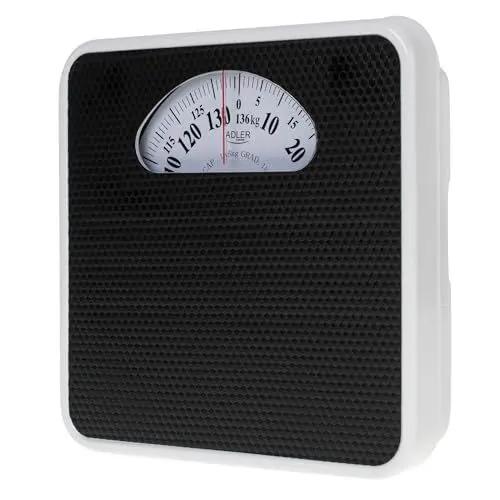 Produktbild: ADLER Badezimmerwaage Mechanisch - 180kg Kapazität, Kein Strombedarf