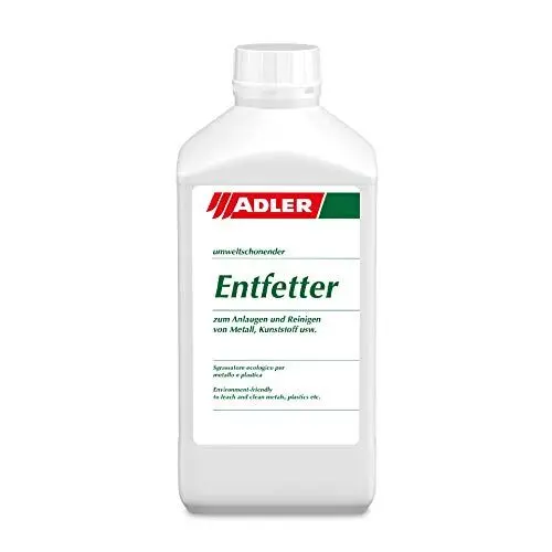 Produktbild: ADLER Entfetter - 1 L - Fettentferner, Reiniger und Anlauger auf Wasserbasis - Lösemittelfrei, enthält weder Säuren noch Phosphate und ist biologisch abbaubar