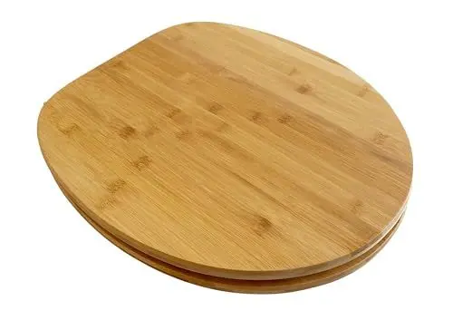 Produktbild: ADOB WC Sitz Klobrille Bambus dunkel aus echtem Bambus mit Absenkautomatik Bamboo natur, 33325