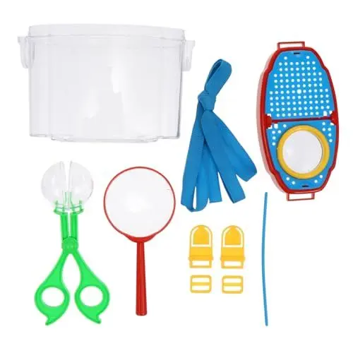 Produktbild: ADOCARN 1 Satz Beobachtungsbox Für Insekten Plastikterrarium Lebensraum Für Frösche Lebewesenfänger Schmetterlingsfänger Schmetterlingseimer Bienenfänger Tierhalter Kind Handkiste Glas Abs